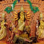 শ্রীভূমির দুর্গা প্রতিমা এইবার ২৫ কেজি সোনায় সজ্জিত