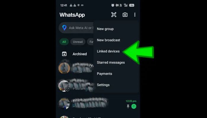 Check if someone else is using your whatsapp account