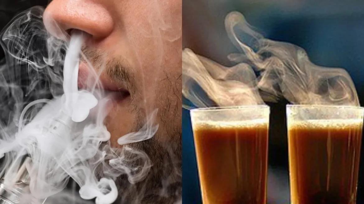 Do you smoke while drinking tea, do you know how much harm it does to your body?