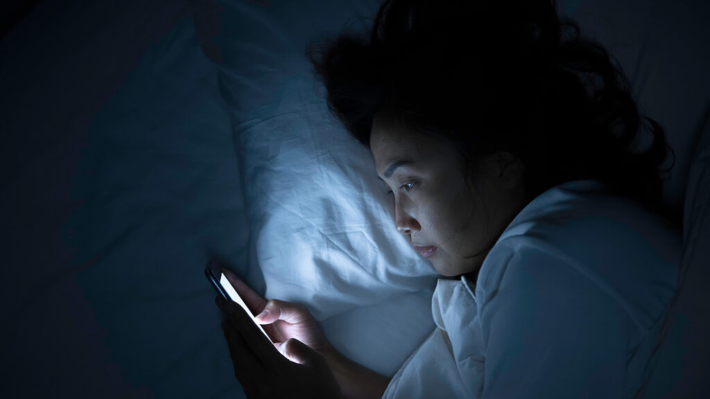 The combination of screen time and stress is increasing migraines and sleep deprivation among young people.