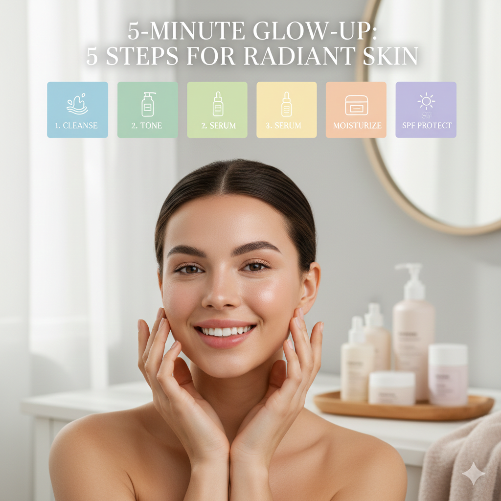 Follow these 5 skincare routines for radiant skin; your face will become glowing in just a few minutes.