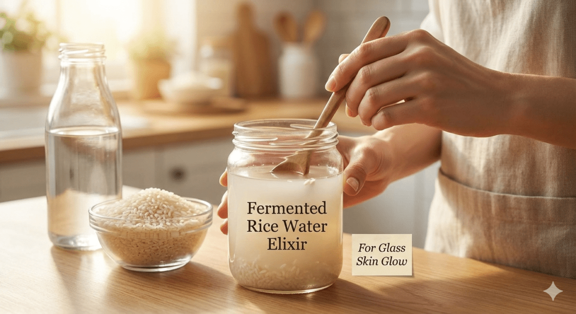 Fermented rice water will make your skin glow like glass; learn how to prepare it.