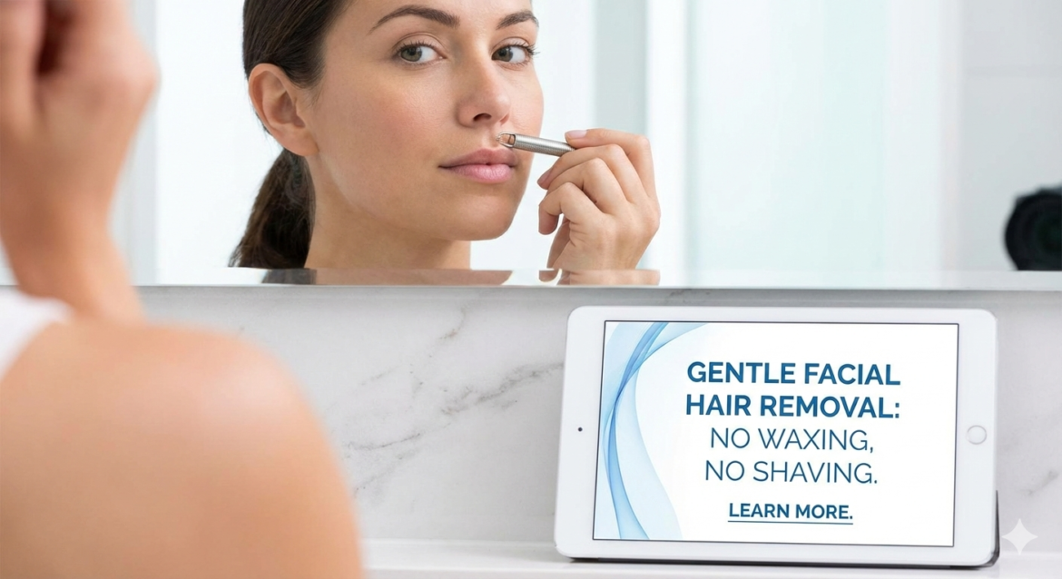 Remove facial hair without waxing or shaving; this technique will work for you. Learn more.