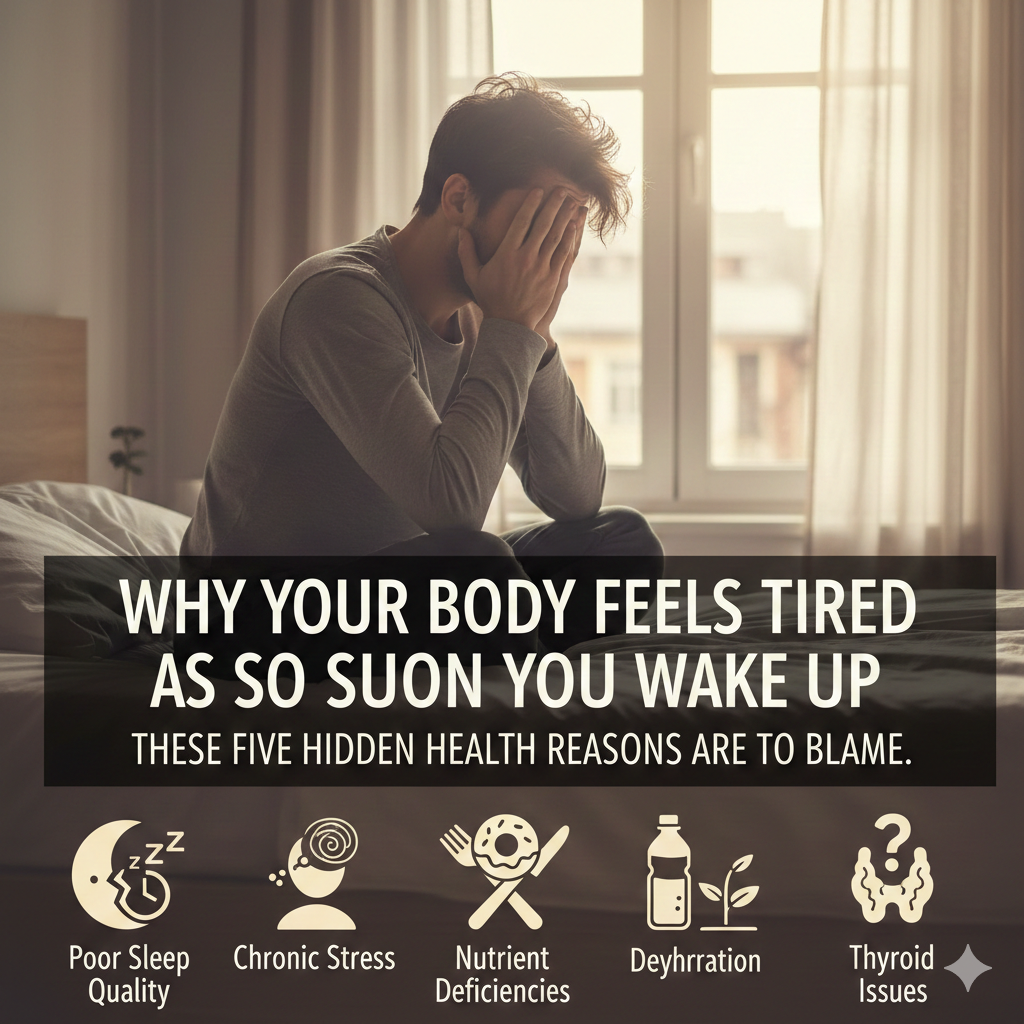 ঘুম থেকে ওঠার সাথে সাথেই আপনার শরীর ক্লান্ত লাগে কেন? এই ৫টি গোপন স্বাস্থ্যগত কারণই এর জন্য দায়ী