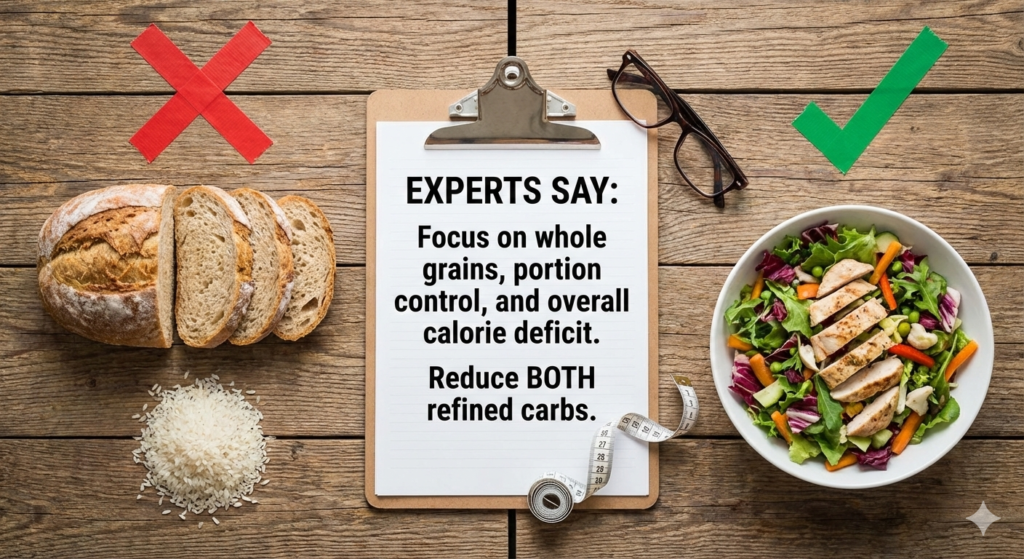 ওজন কমাতে খাদ্যতালিকা থেকে কি বাদ দেবেন, রুটি নাকি ভাত, বিশেষজ্ঞরা কি বলছেন