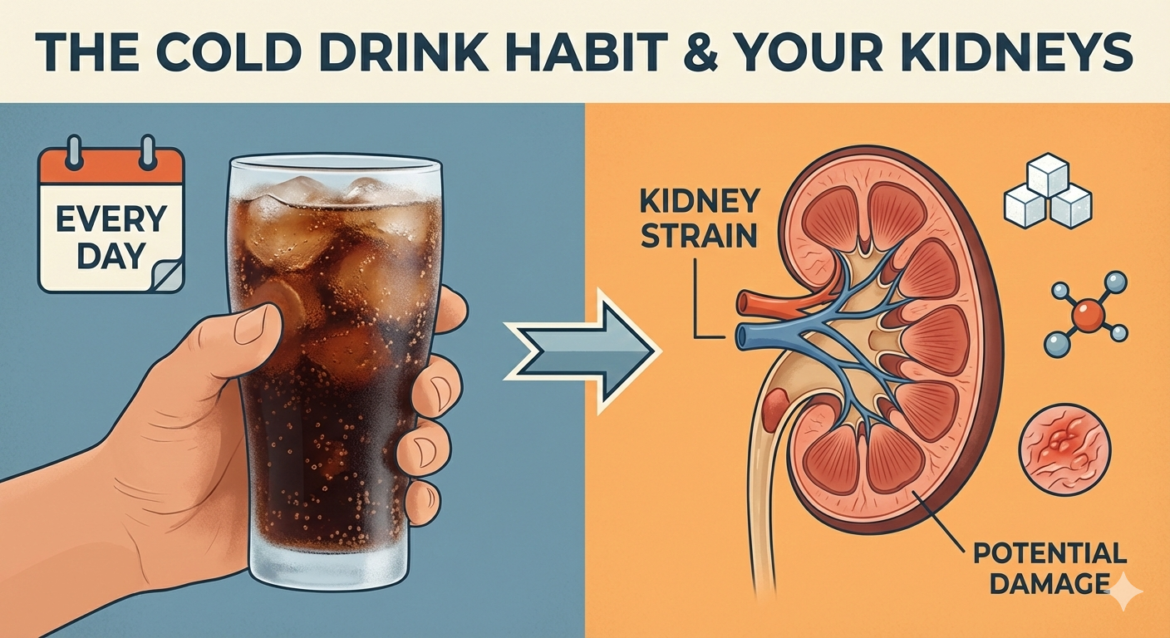Drinking cold drinks every day can damage your kidneys; learn how.