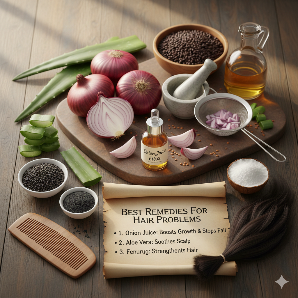Hair fall will stop, onion juice will increase hair growth, learn about the best remedies for hair problems.