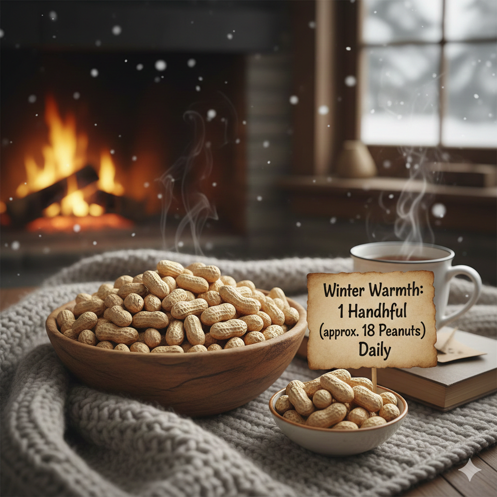 Find out how many peanuts it is safe to eat per day during the winter.
