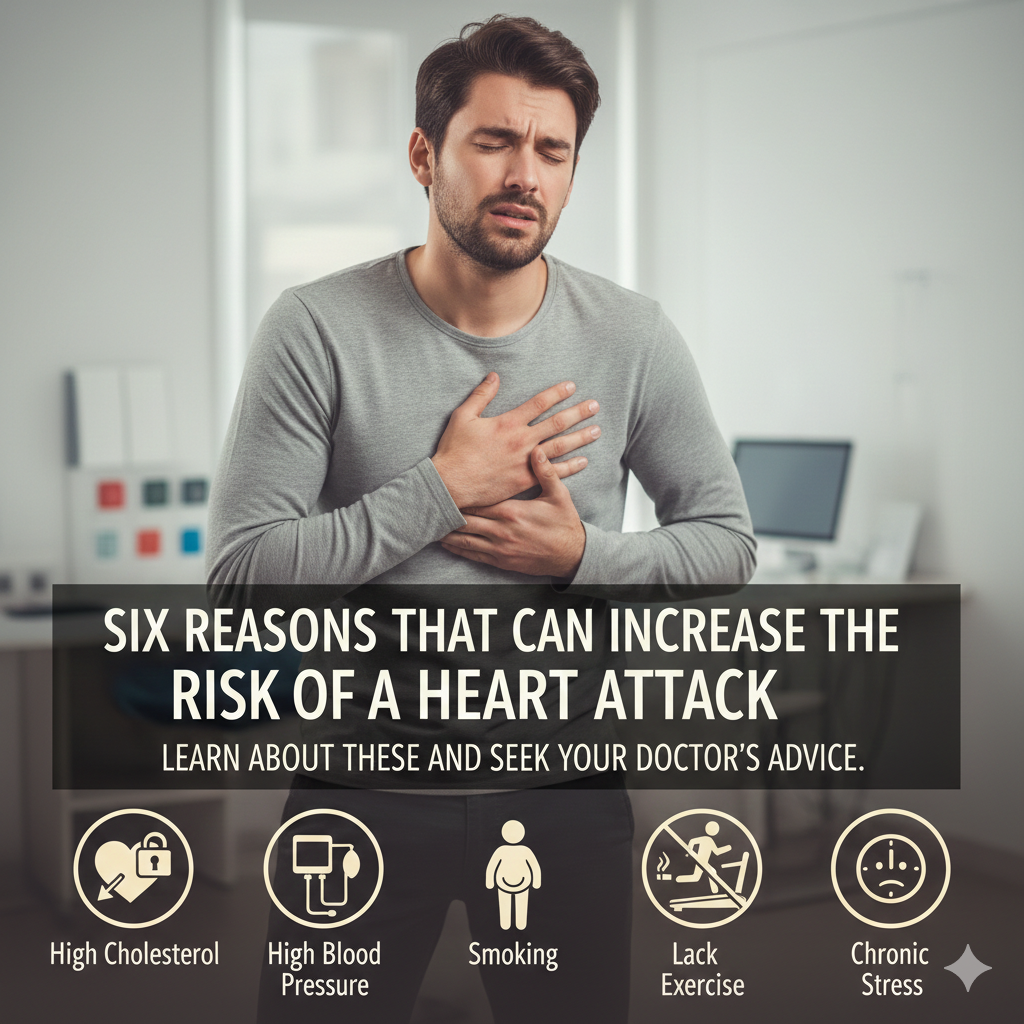 সতর্কতা! এই ৬টি কারণে হার্ট অ্যাটাকের ঝুঁকি বাড়তে পারে, জেনে নিন চিকিৎসকের পরামর্শ