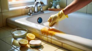 বাথরুম এবং রান্নাঘরের টাইলসের একগুঁয়ে হলুদ দাগ মুহূর্তের মধ্যেই দূর করা যায়; এই কৌশলটি ব্যবহার করে দেখুন।