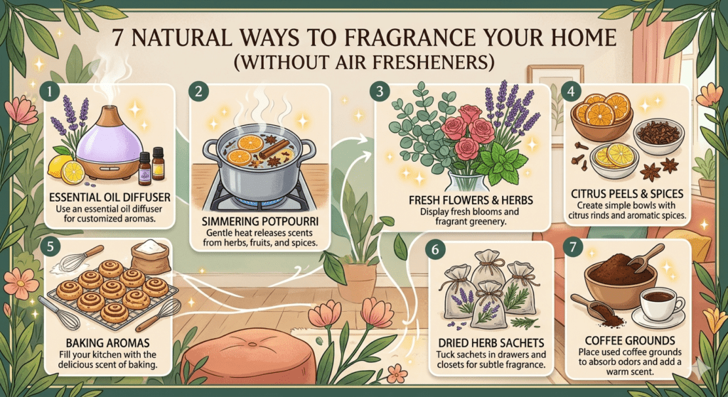 আপনার ঘর হয়ে উঠবে হোটেলের মতো সুগন্ধি; এয়ার ফ্রেশনার ছাড়াই ৭টি প্রাকৃতিক উপায়ে ছড়িয়ে দিন মনমাতানো সুবাস